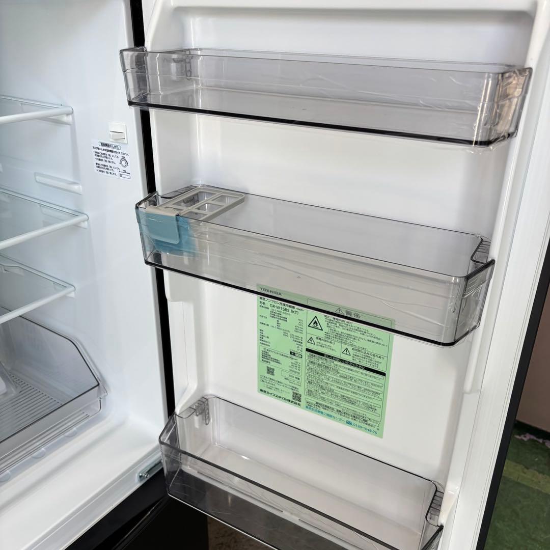 ★595　冷蔵庫　未使用　展示品　東芝　安い　黒　一人暮らし　綺麗　設置無料‼️