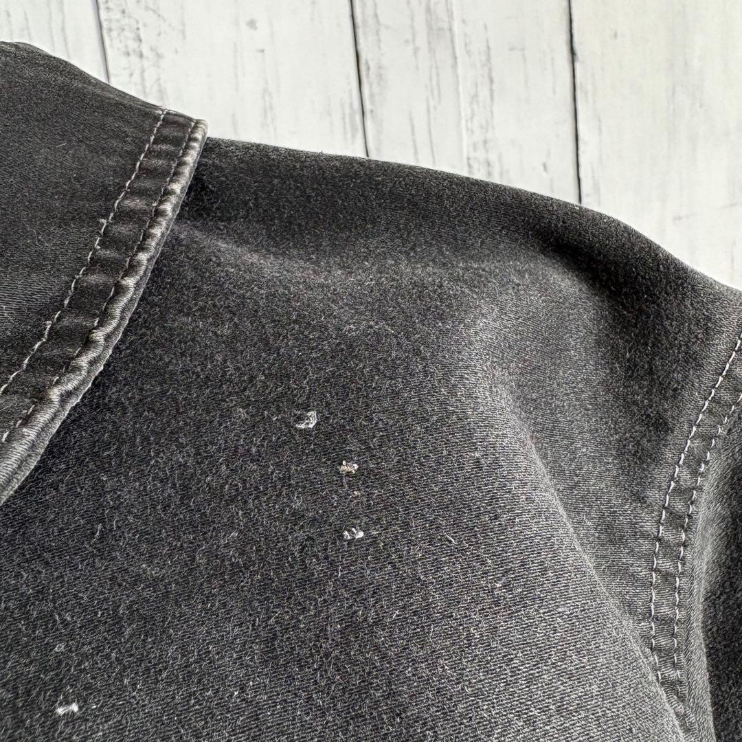 〜60s モンサンミッシェル ブラックモールスキンジャケット カバーオール