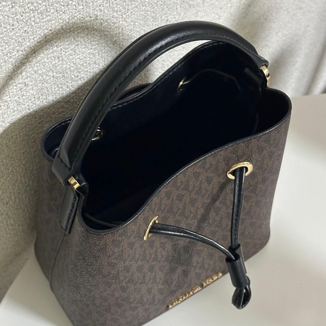 MICHAEL KORS バケットバッグ ブラウン/ブラック