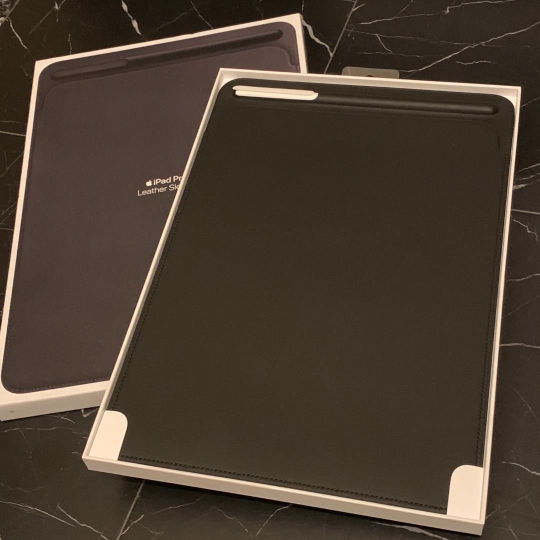 純正品 iPad Pro 10.5 レザースリーブ ブラック MPU62FE/A