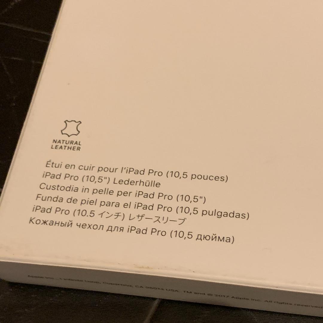 純正品 iPad Pro 10.5 レザースリーブ ブラック MPU62FE/A