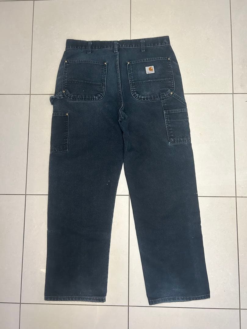 ポーカーズ　カンティス着用Carharttダブルニー　USA製　W33L30
