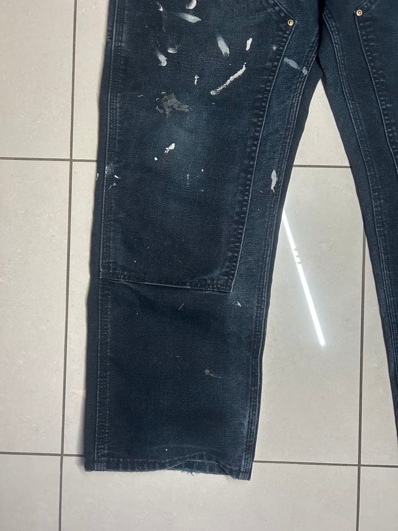 ポーカーズ　カンティス着用Carharttダブルニー　USA製　W33L30