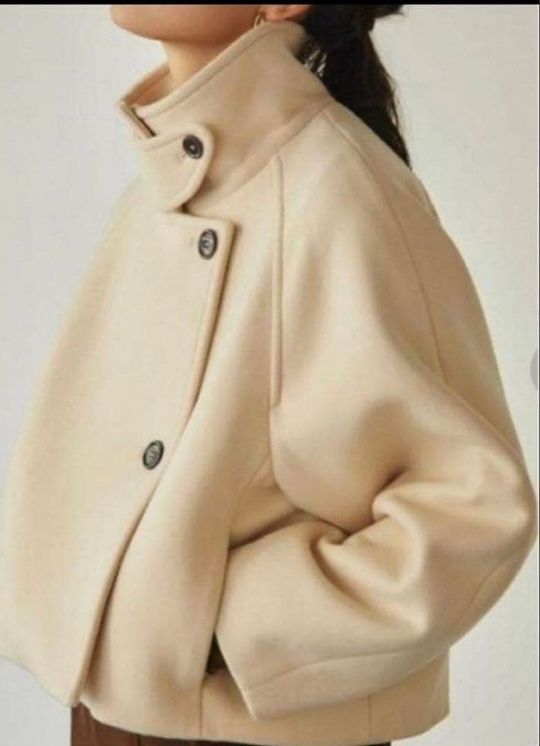 ＜EMMEL REFINES＞EM スタンドカラー ショート コート