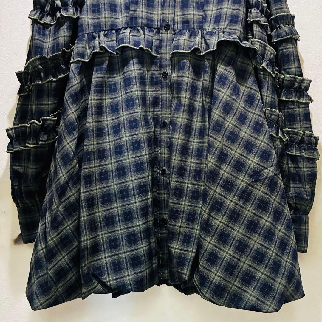 jouetie フリルショルダーバルーンミニワンピース