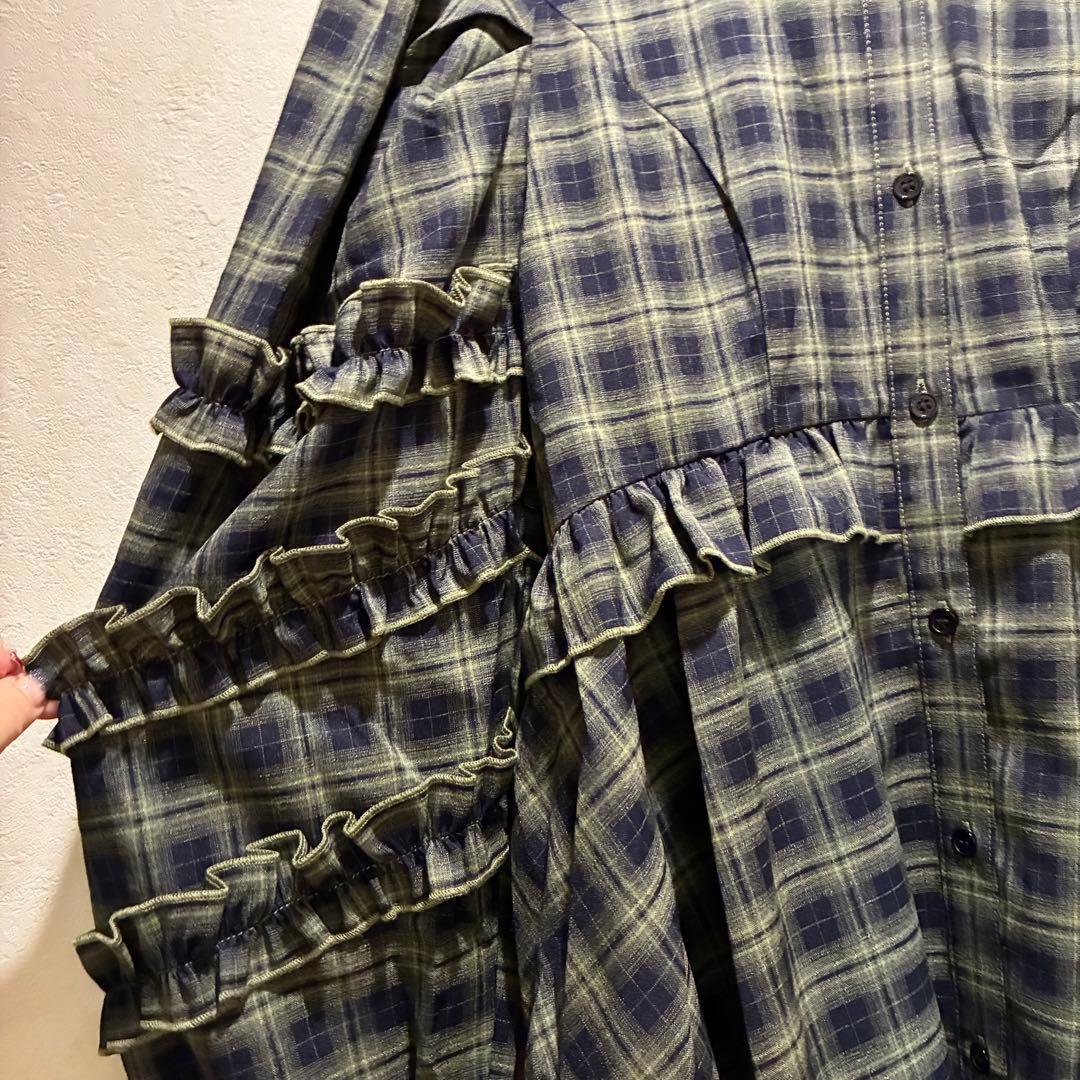 jouetie フリルショルダーバルーンミニワンピース