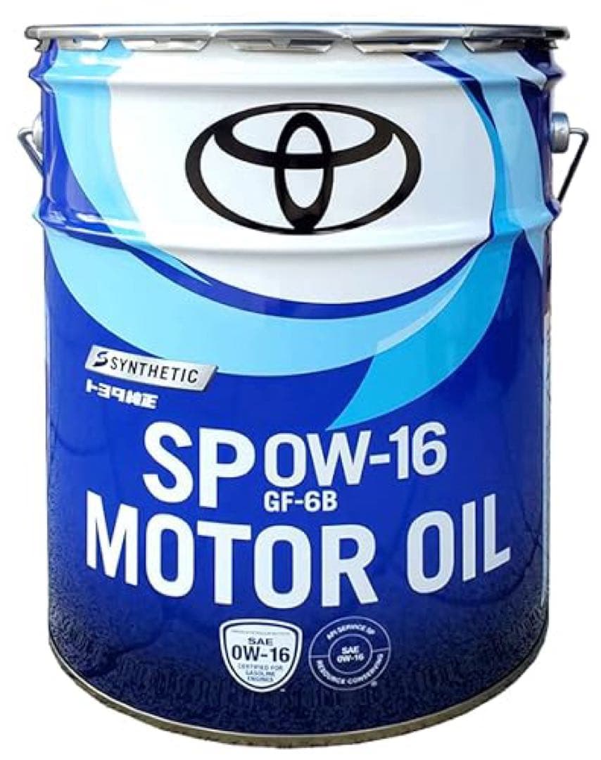 トヨタ 合成油 0W-16 エンジンオイル　20L