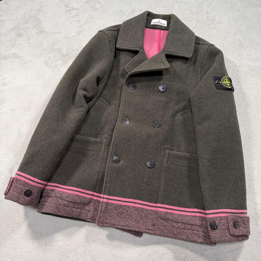 ストーンアイランド　カーキ　Pコート　Mサイズ　731541852