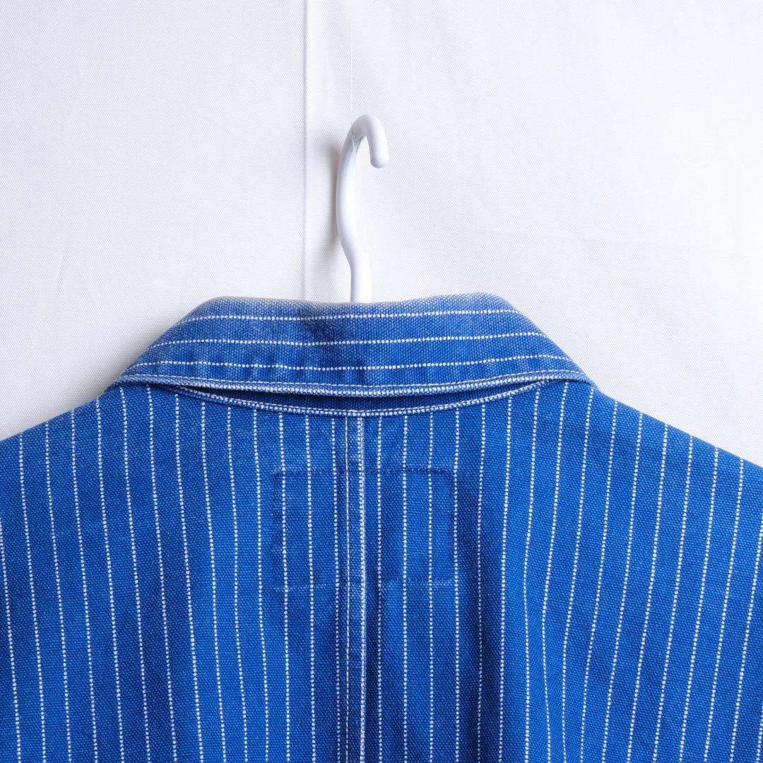 KOJIMA GENES 児島ジーンズ カバーオール ストライプ サイズL