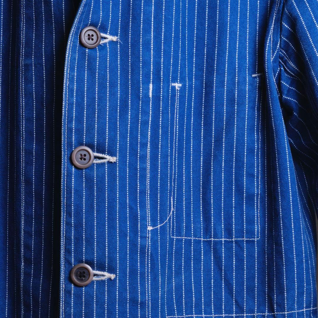 KOJIMA GENES 児島ジーンズ カバーオール ストライプ サイズL