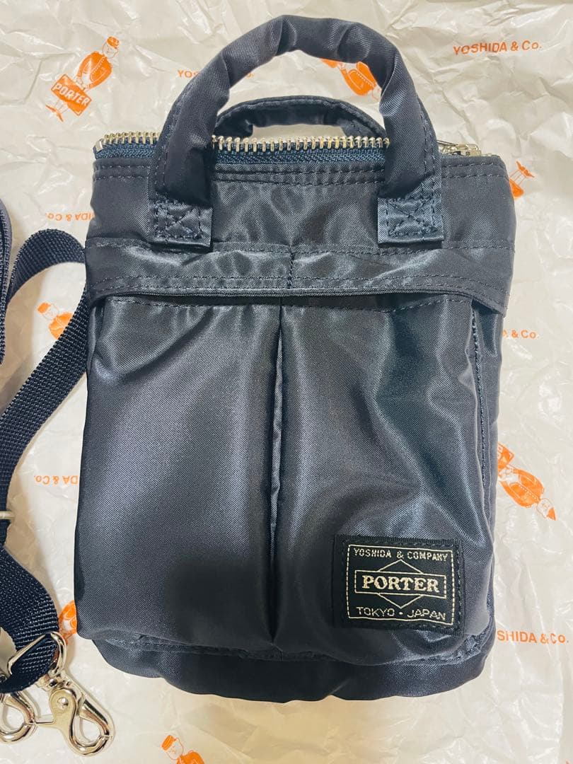 【ほぼ新品】PORTER HOWL ヘルメットバッグ ミニ ネイビー