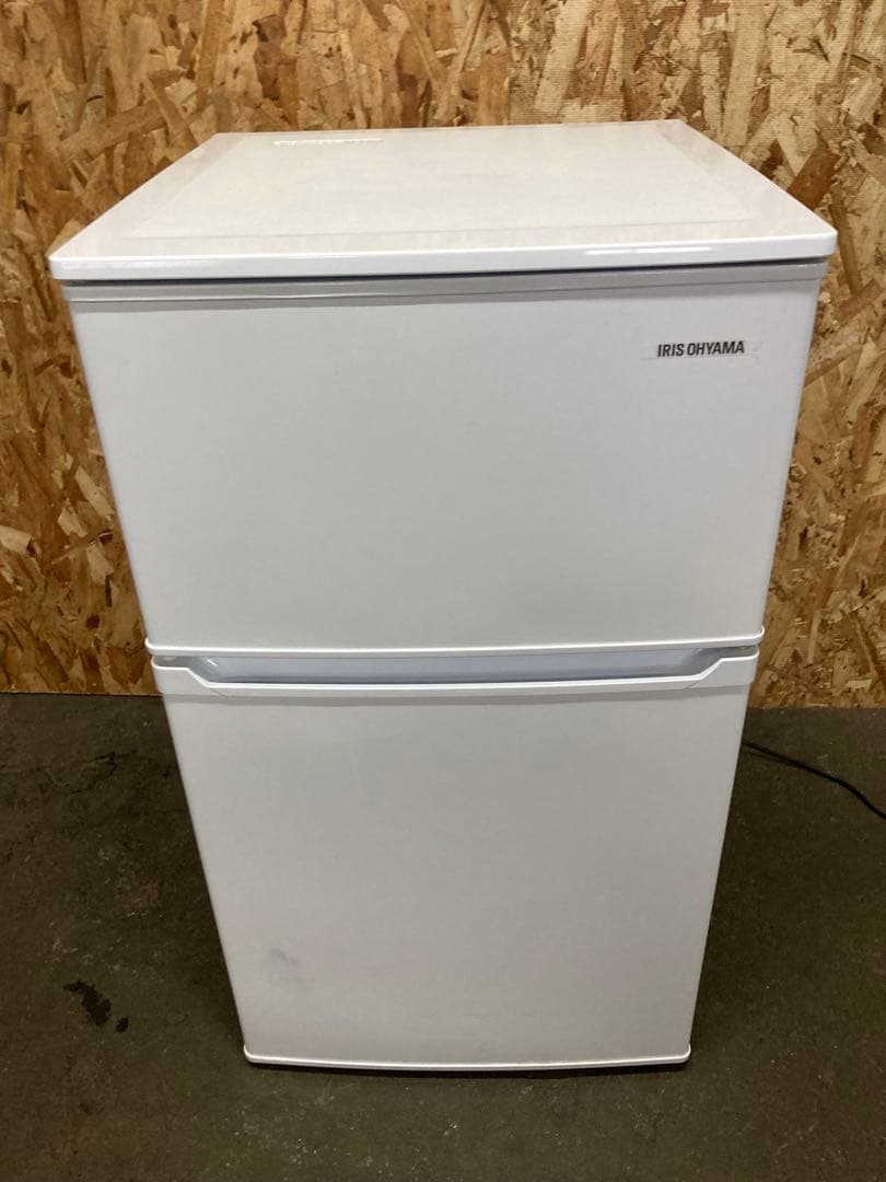 冷蔵庫 アイリス　一人暮らし 冷凍冷蔵庫 90L ノンフロンIRSD-9B-W
