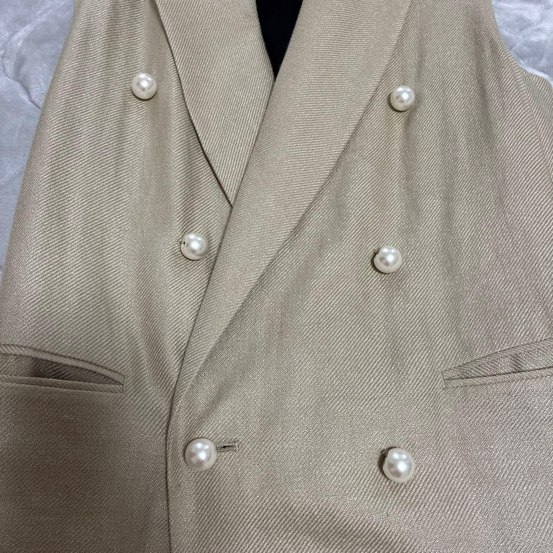 CINOH/チノ　パールボタンダブルジレ