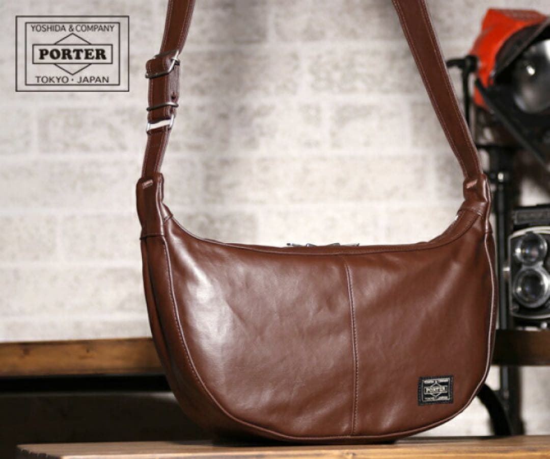 サ*）様 PORTER ブラウン ショルダーバッグ