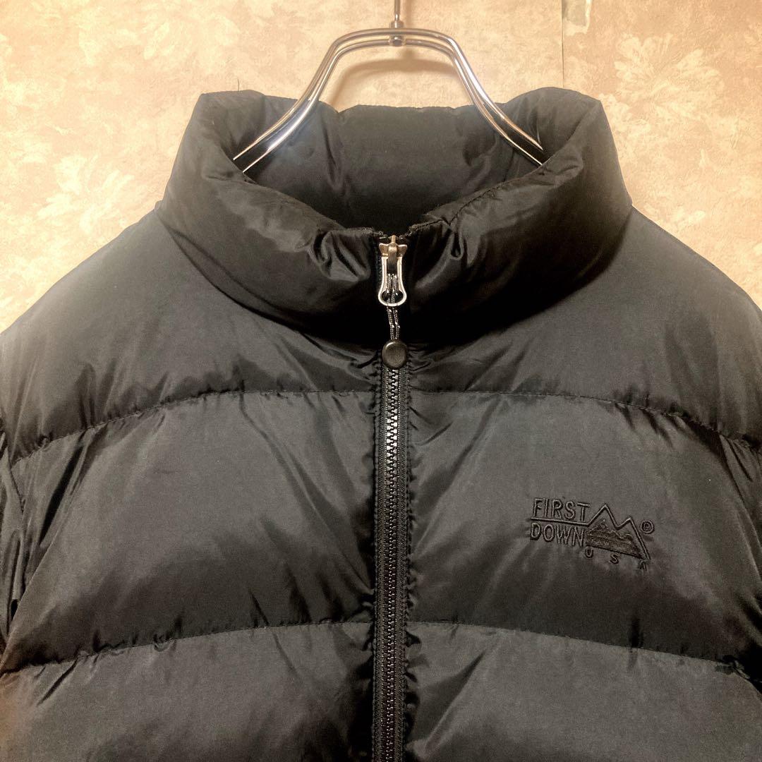 【美品】ファーストダウン ダウンジャケット 黒 Lサイズ 即日発送 ダウン90%