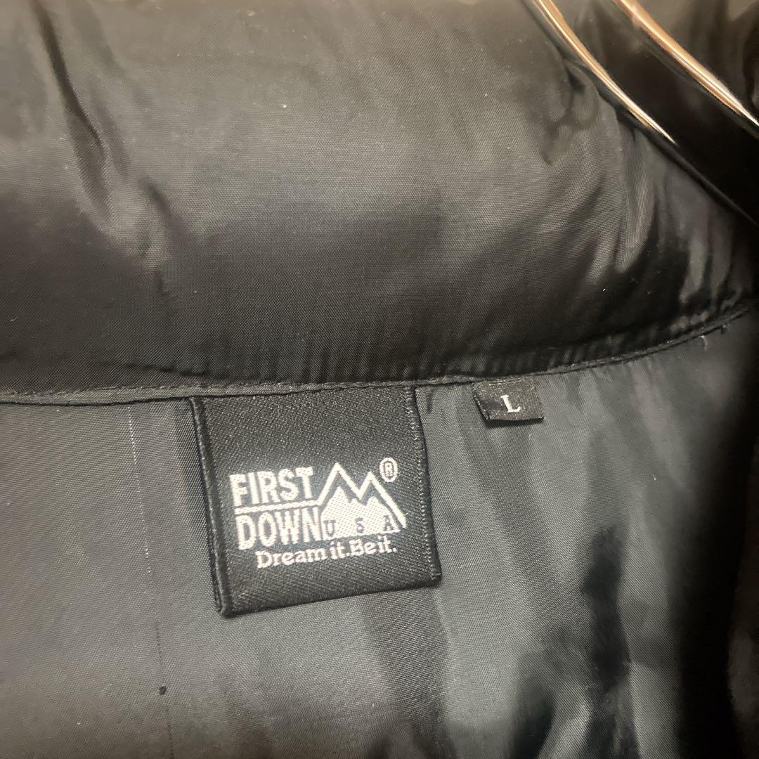 【美品】ファーストダウン ダウンジャケット 黒 Lサイズ 即日発送 ダウン90%