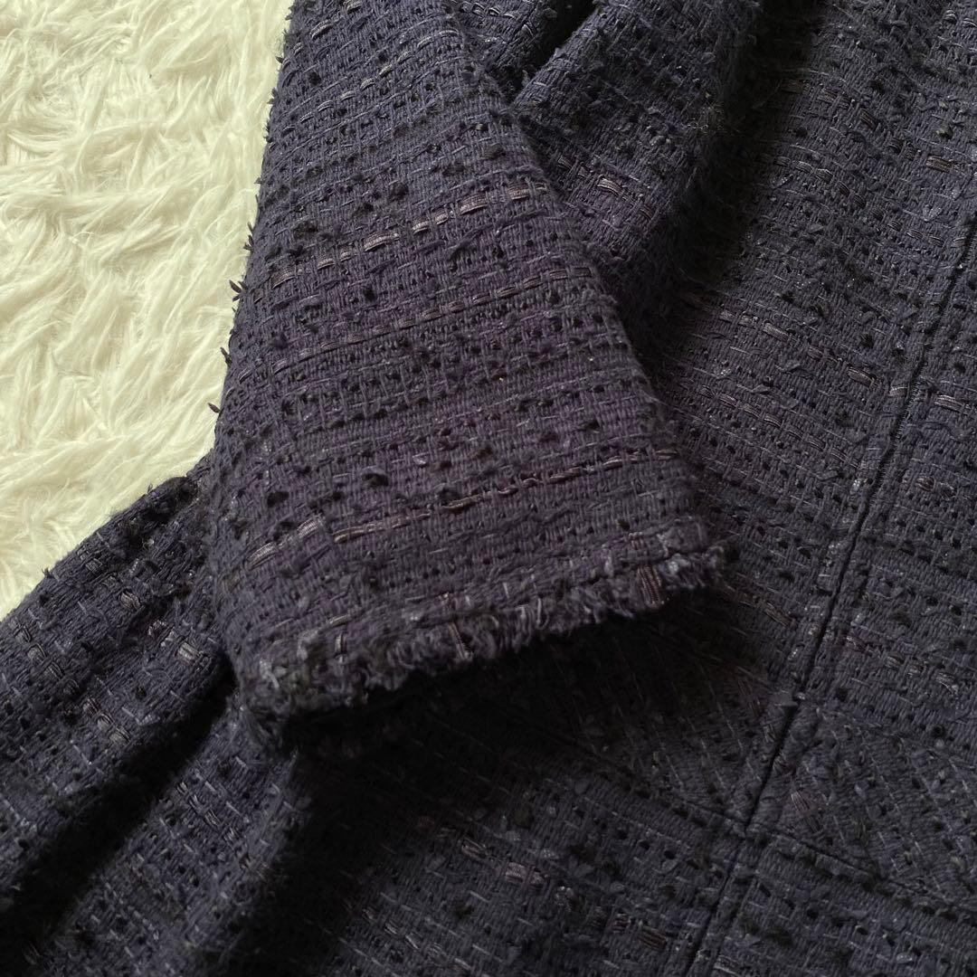 ごま✨️極美品Rene TISSUE 高級ツイードワンピース ティアード