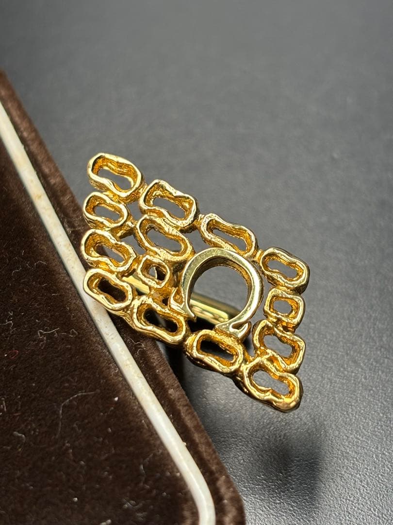 【希少品】オメガ OMEGA Ω 立体ロゴカフス カフリンクス ゴールド ボタン