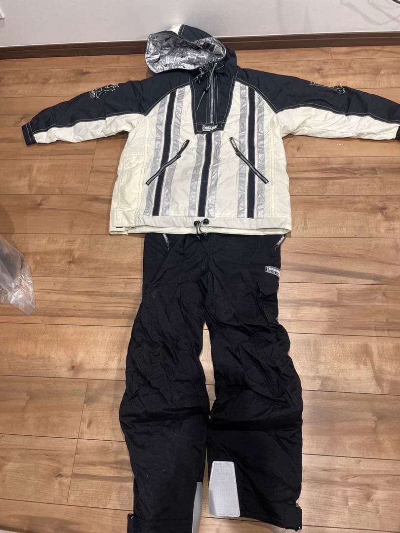 スキーウェア 、ホワイト/ブラック