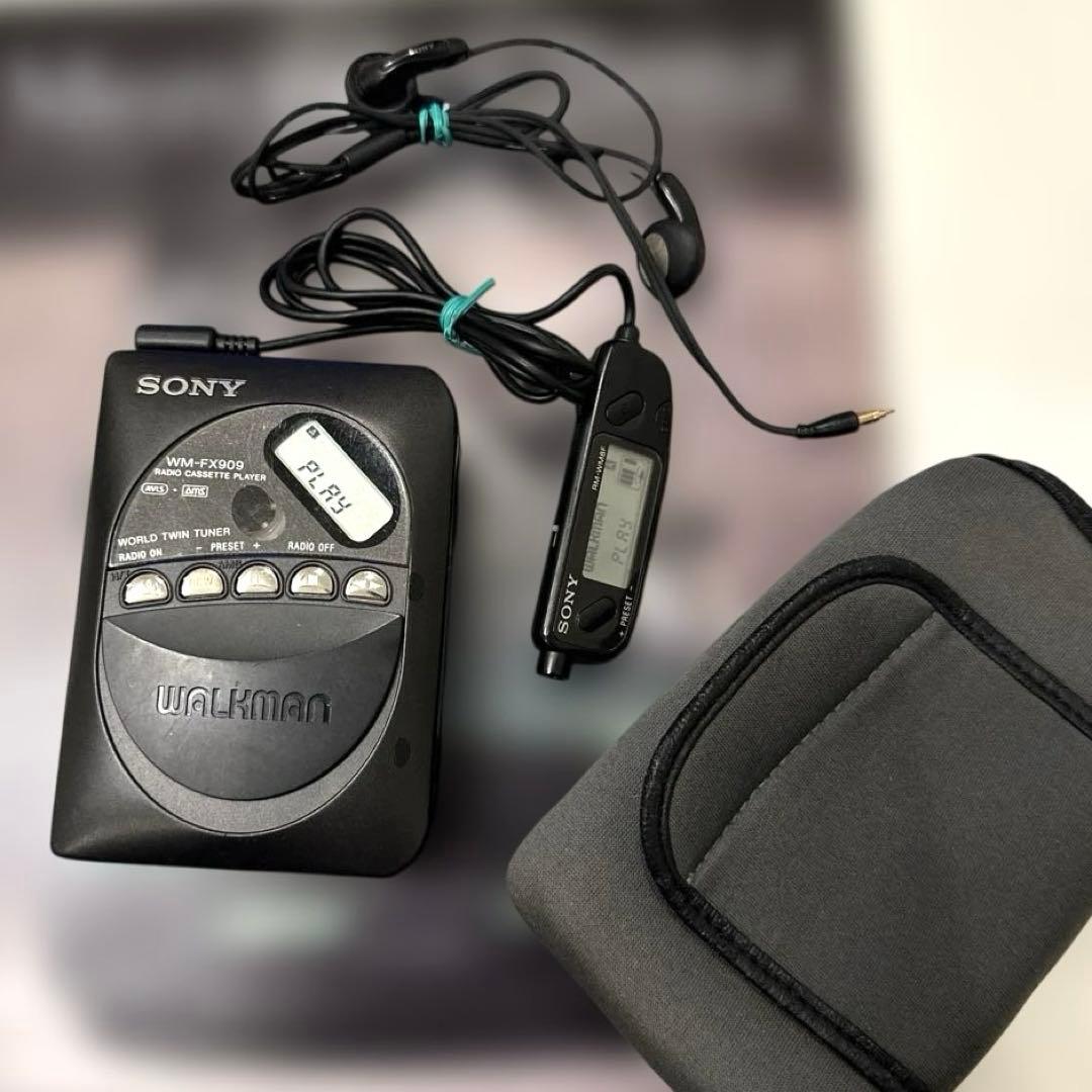 【極美DE修復品】SONY Cassette WALKMAN WM-FX909