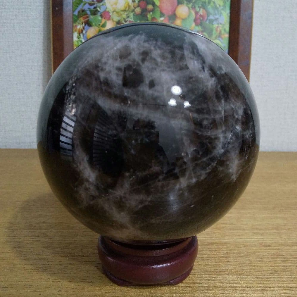 モリオン 丸玉 105mm 1.5kg 台座付き