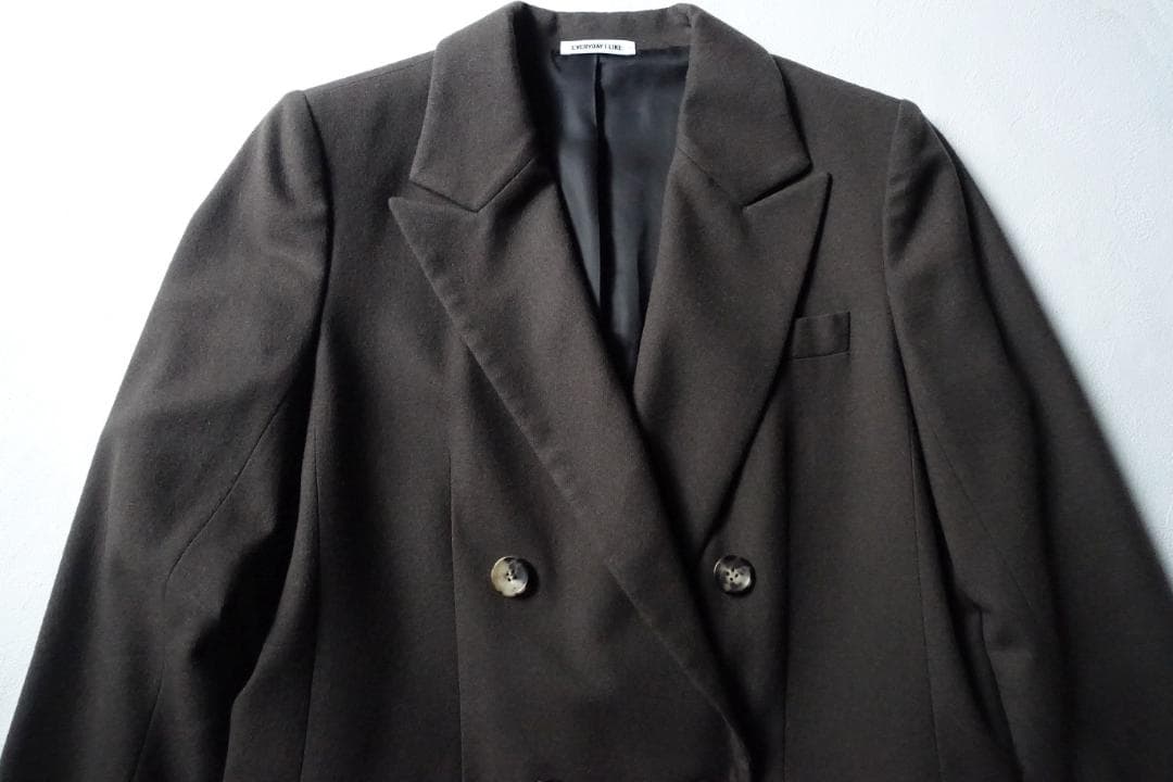 ドゥーズィエムクラス☆EVERYDAY I LIKEダブルジャケット38ブラウン