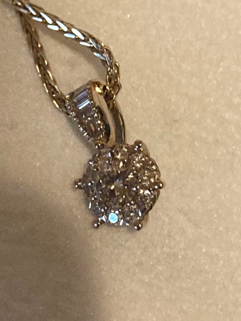 ダイヤモンド　ネックレス　トップのみ