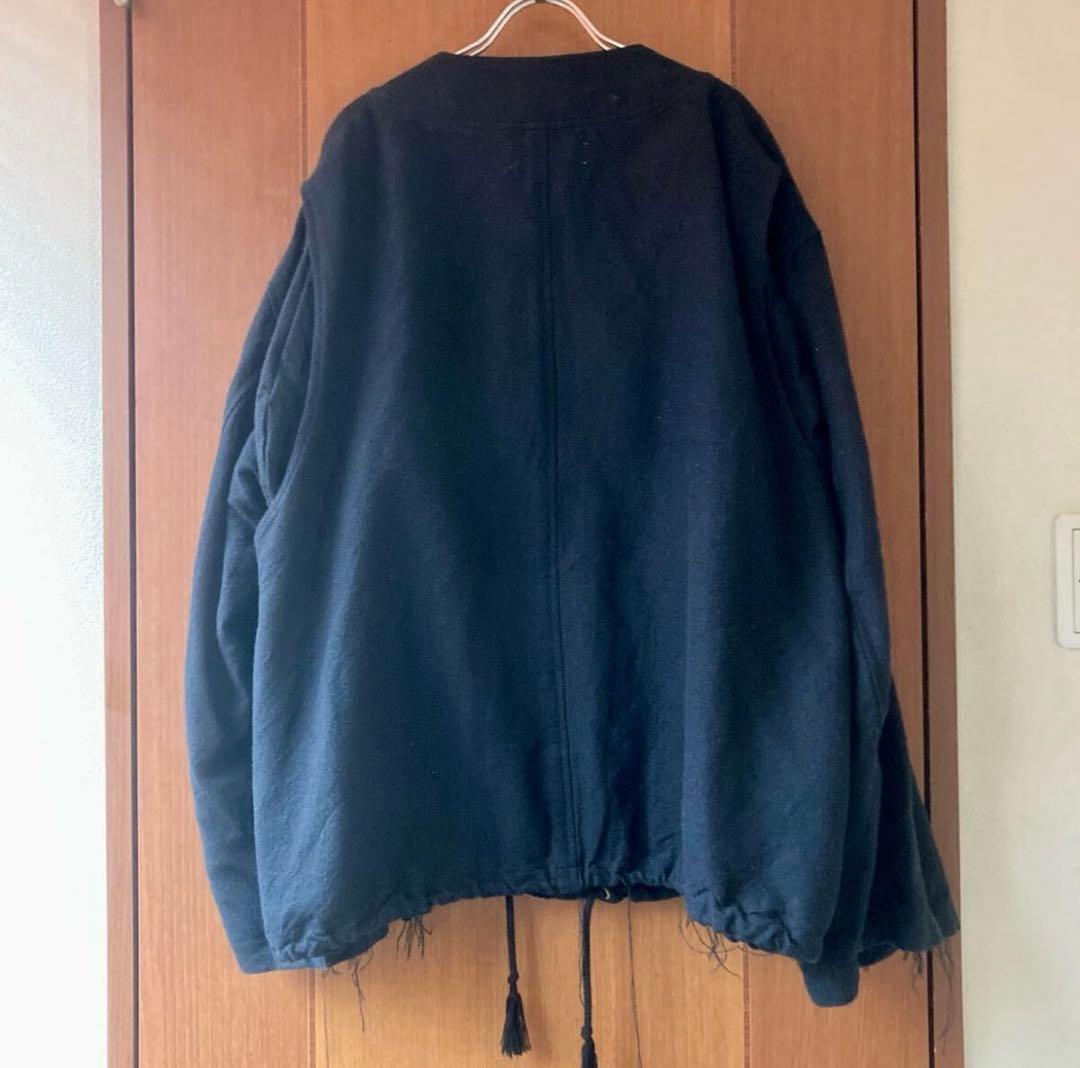 バーベルオブジェクト 25SS シルク コットン ノーカラージャケット 2