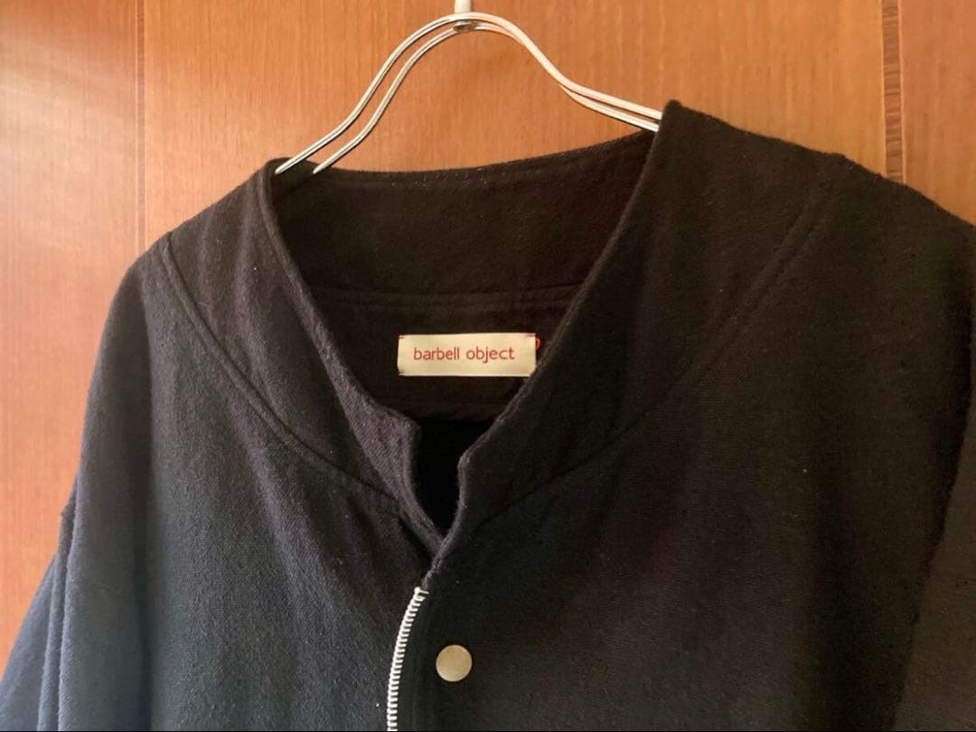 バーベルオブジェクト 25SS シルク コットン ノーカラージャケット 2