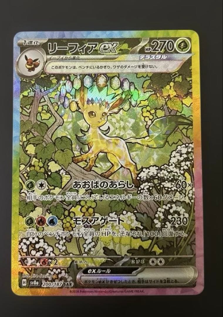 テラスタルフェスex サンダース　リーフィア　sar