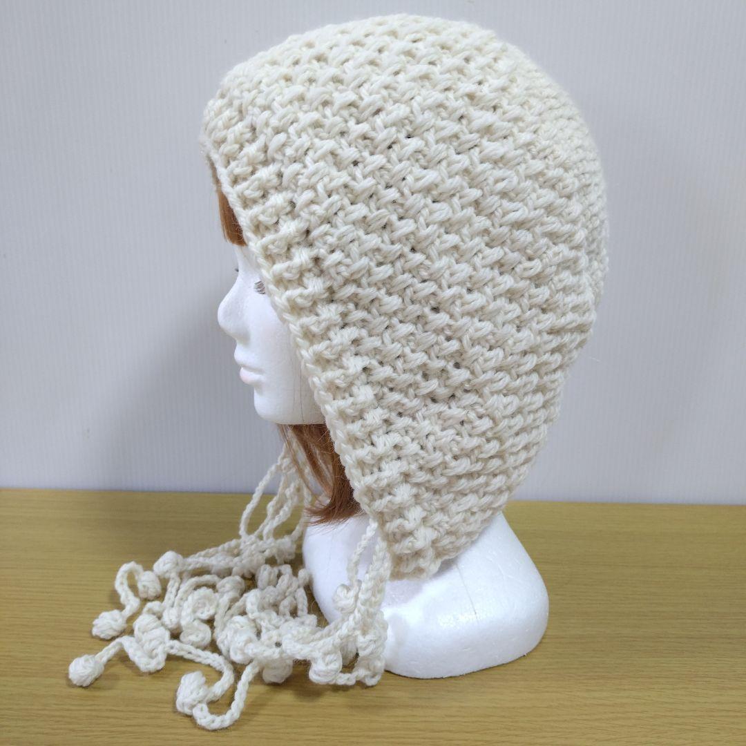 手編みネックウォーマー　手編みスヌード