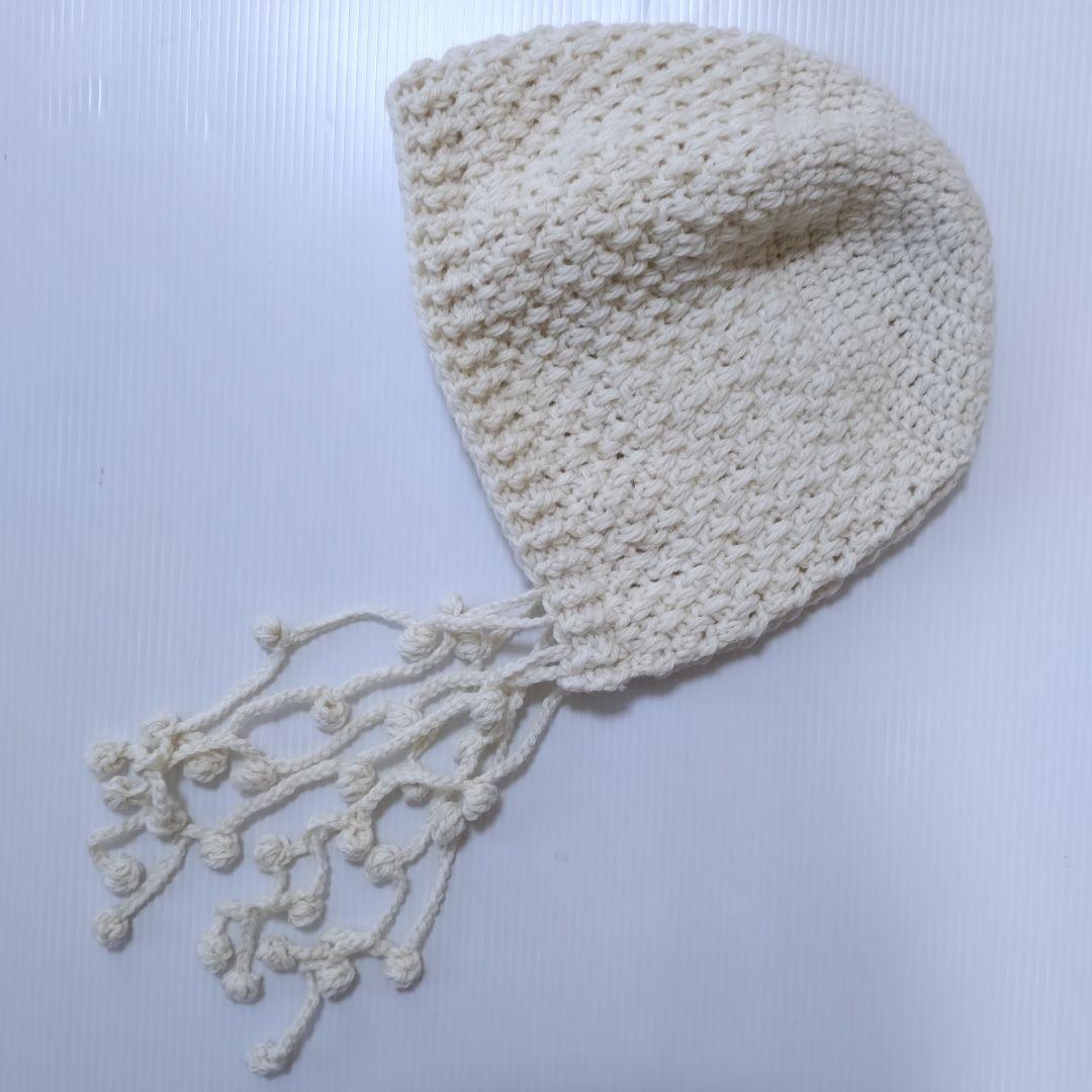 手編みネックウォーマー　手編みスヌード