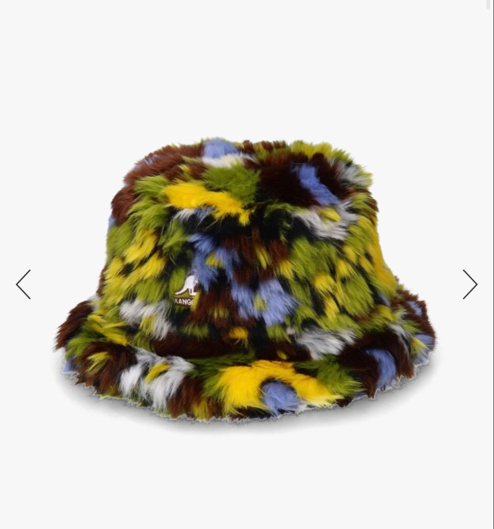 KANGOL ファーバケットハット 堂本剛 着用 カモフラ