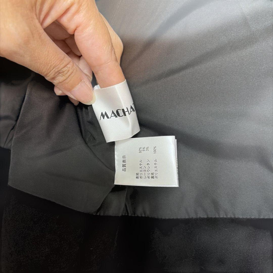 machatt マチャット ウールライクフォルムベスト　　ブラック