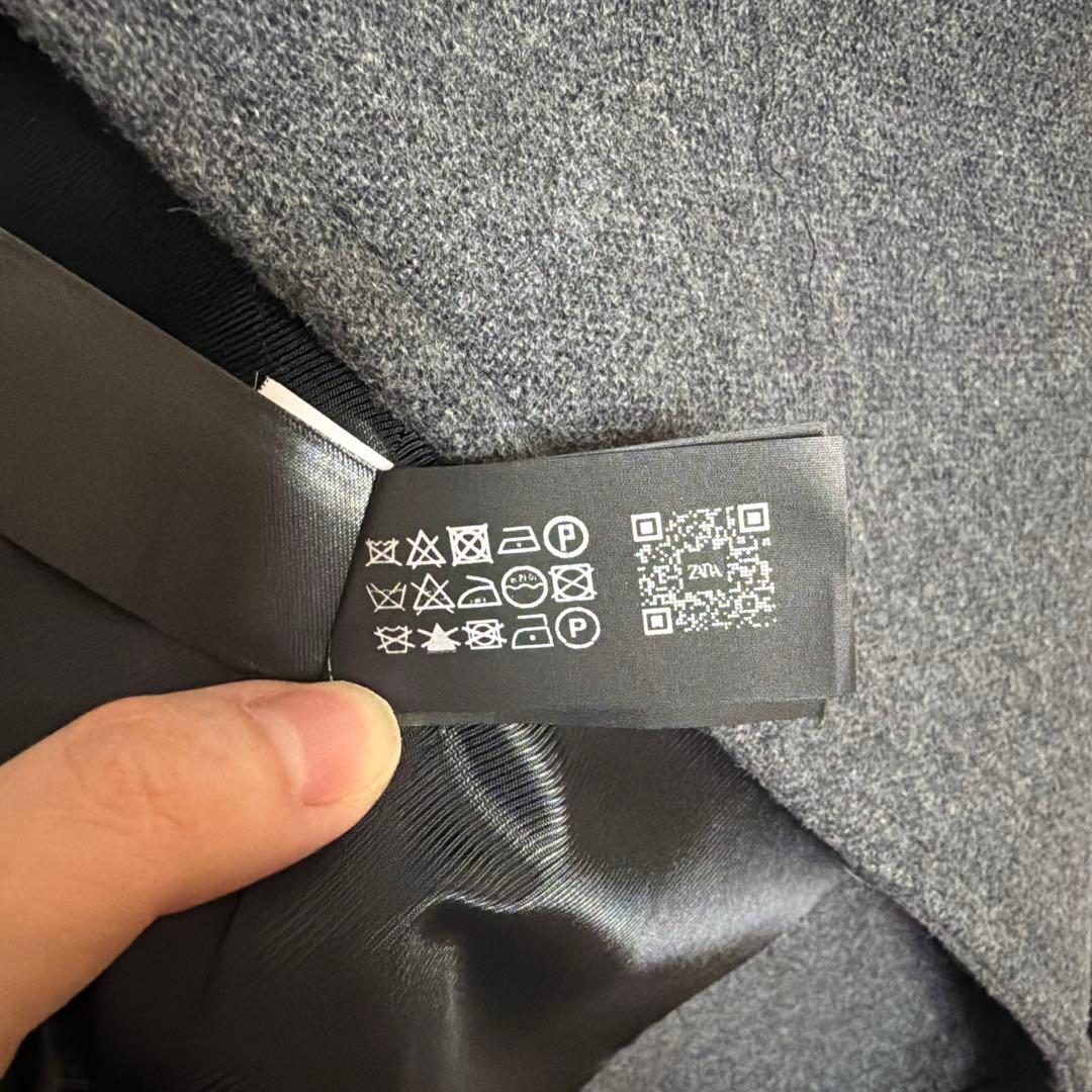 ZARA ウールダブルブレストコート S