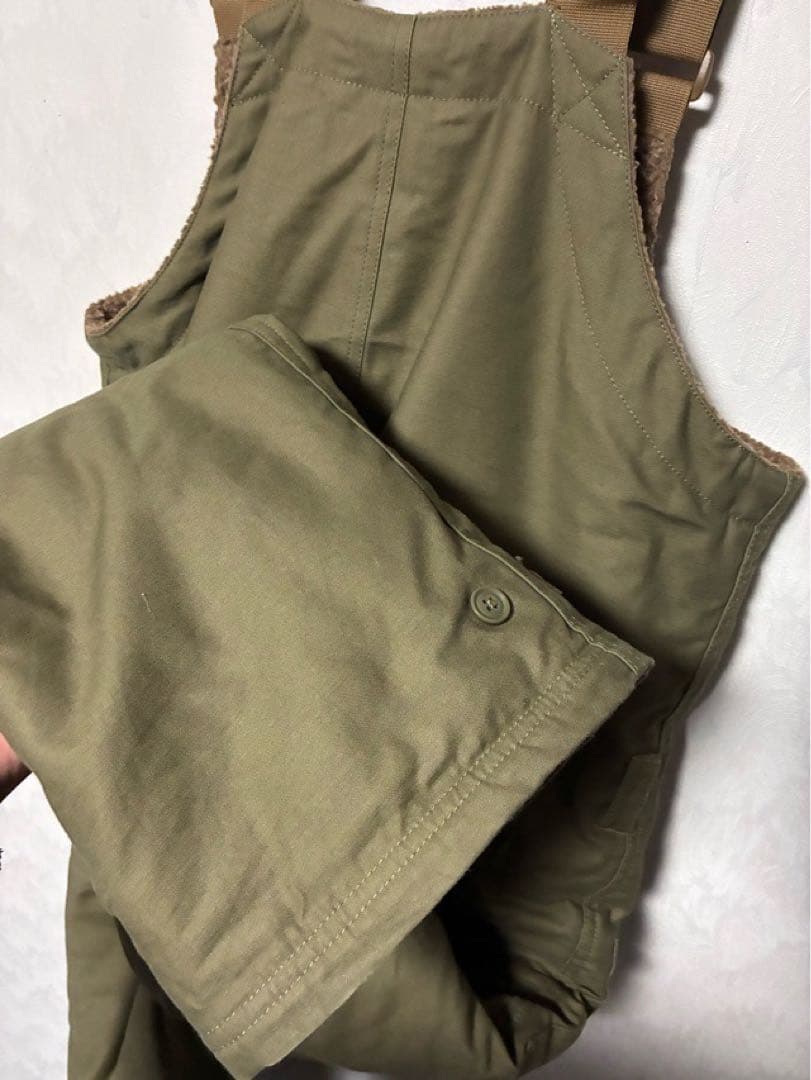 UNCROWD アンクラウド オーバーオール 防寒 秋冬 オリーブ Mサイズ