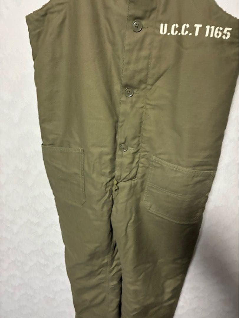 UNCROWD アンクラウド オーバーオール 防寒 秋冬 オリーブ Mサイズ