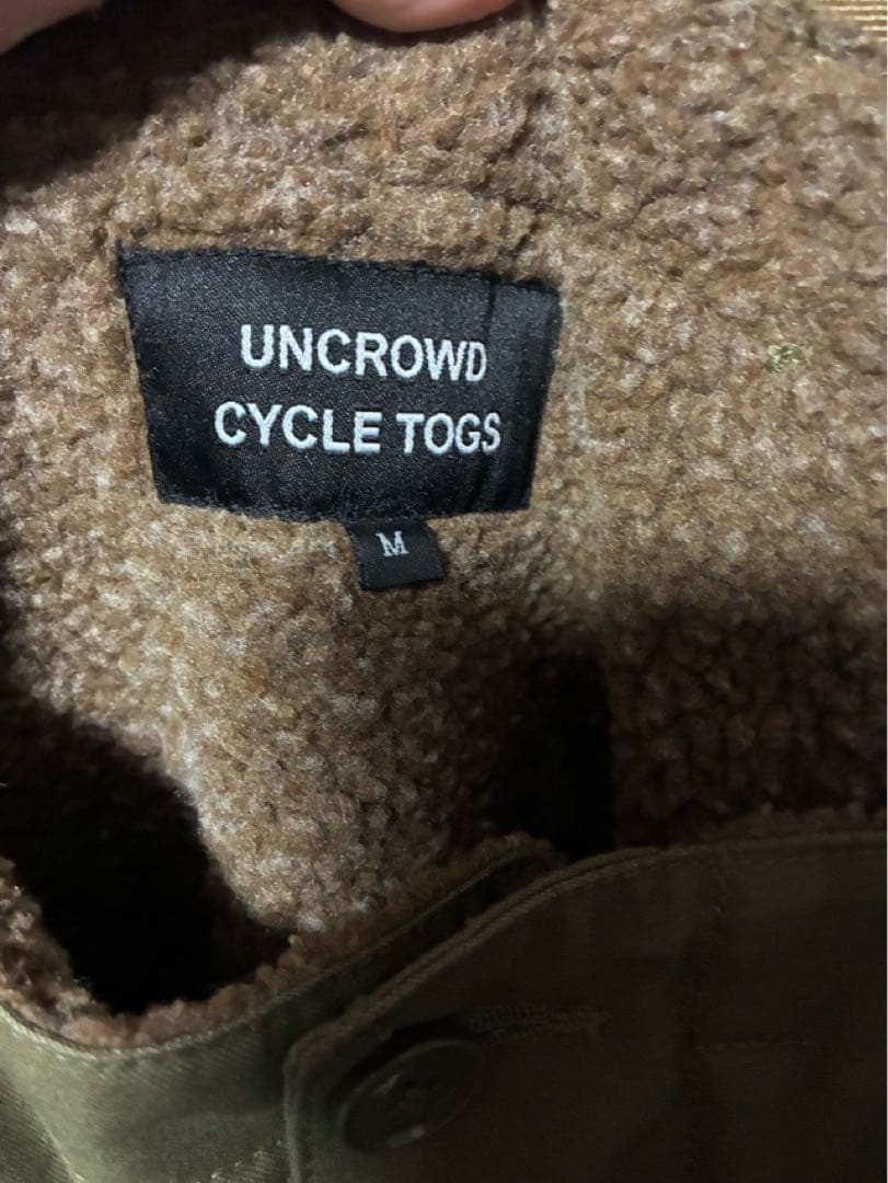 UNCROWD アンクラウド オーバーオール 防寒 秋冬 オリーブ Mサイズ