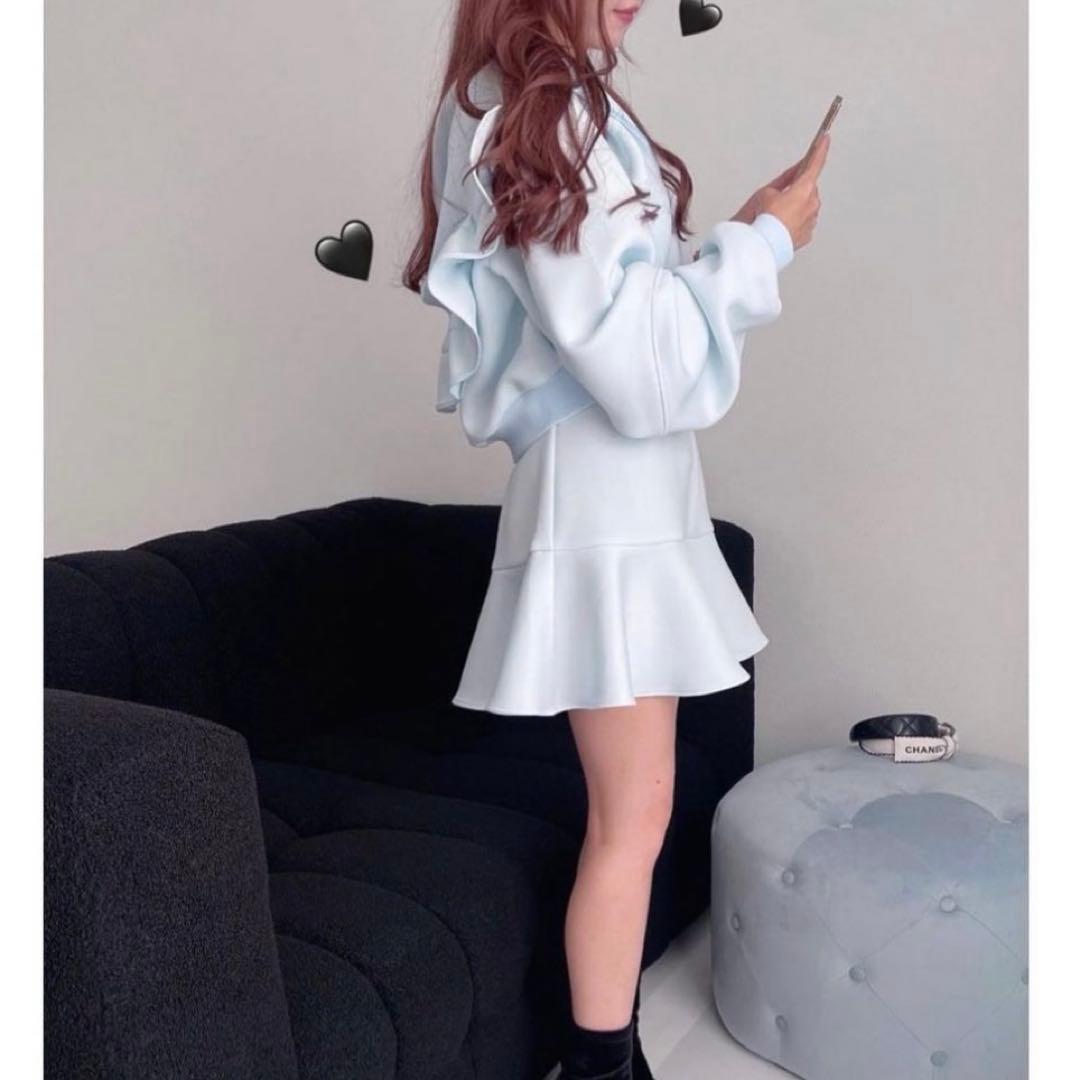 JILTU baby frill hoodie baby blue ジルチュ