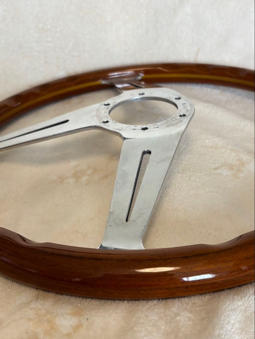 ★NARDIクラシック ウッド サイドスポーク φ36.5ホーンボタン リング付