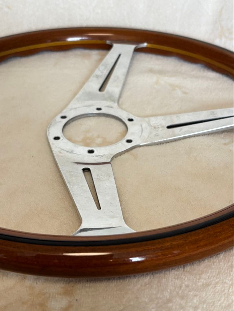 ★NARDIクラシック ウッド サイドスポーク φ36.5ホーンボタン リング付