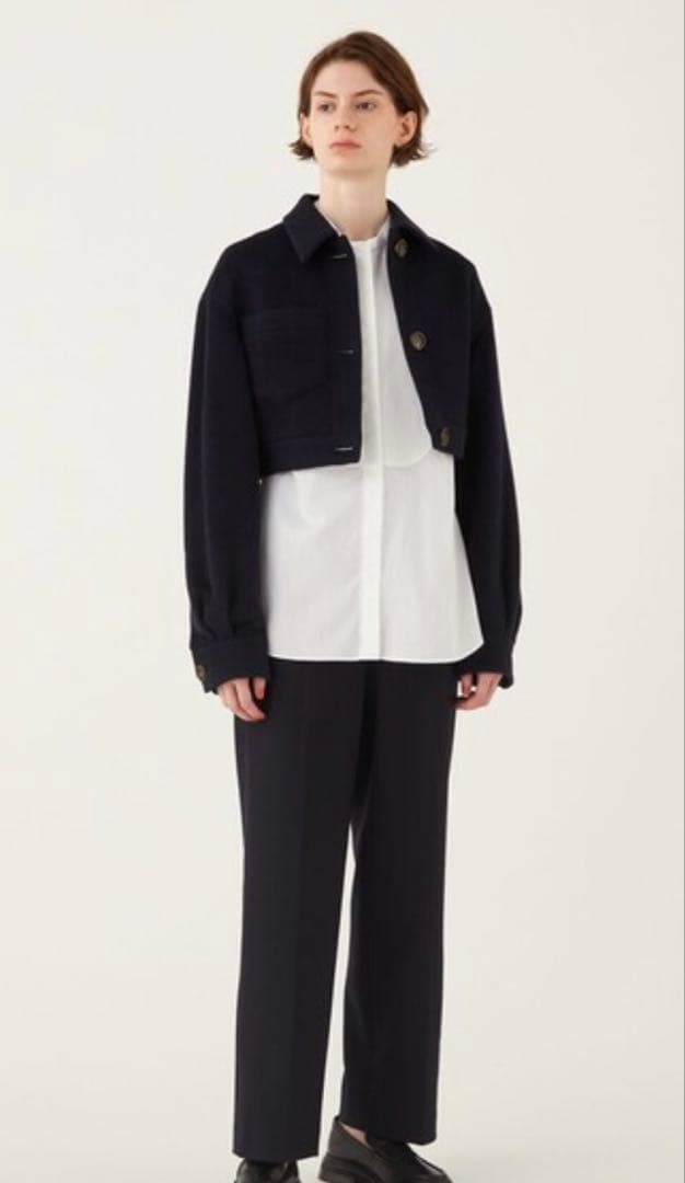 デプレ キッドモヘヤミニシャギー クロップドブルゾン