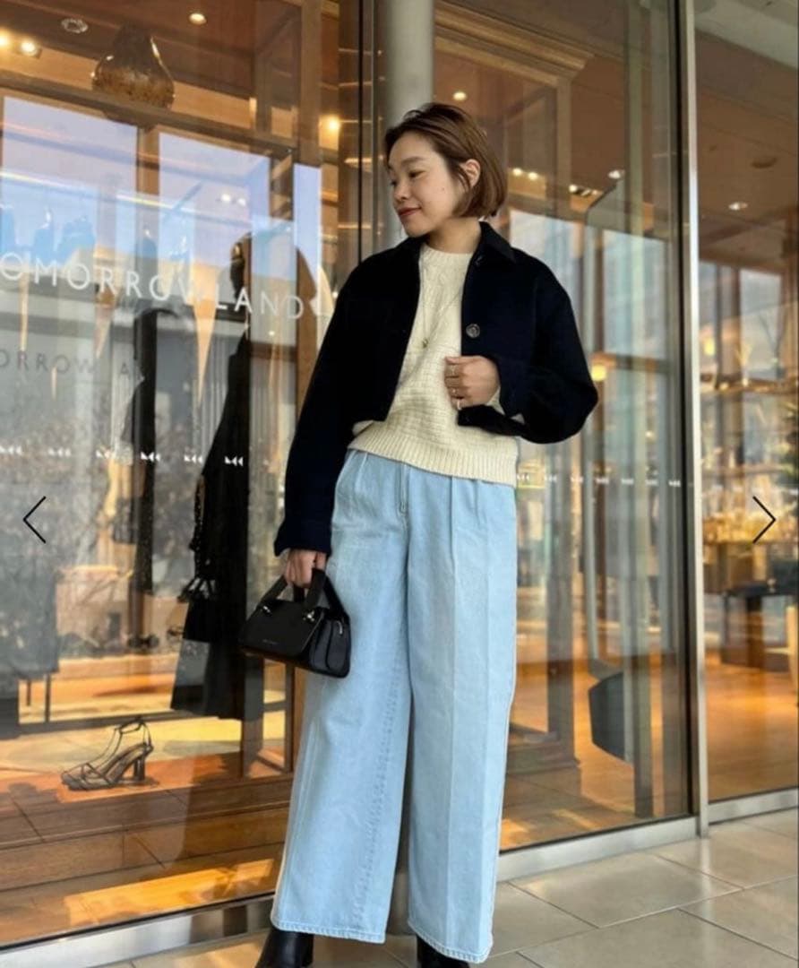 デプレ キッドモヘヤミニシャギー クロップドブルゾン