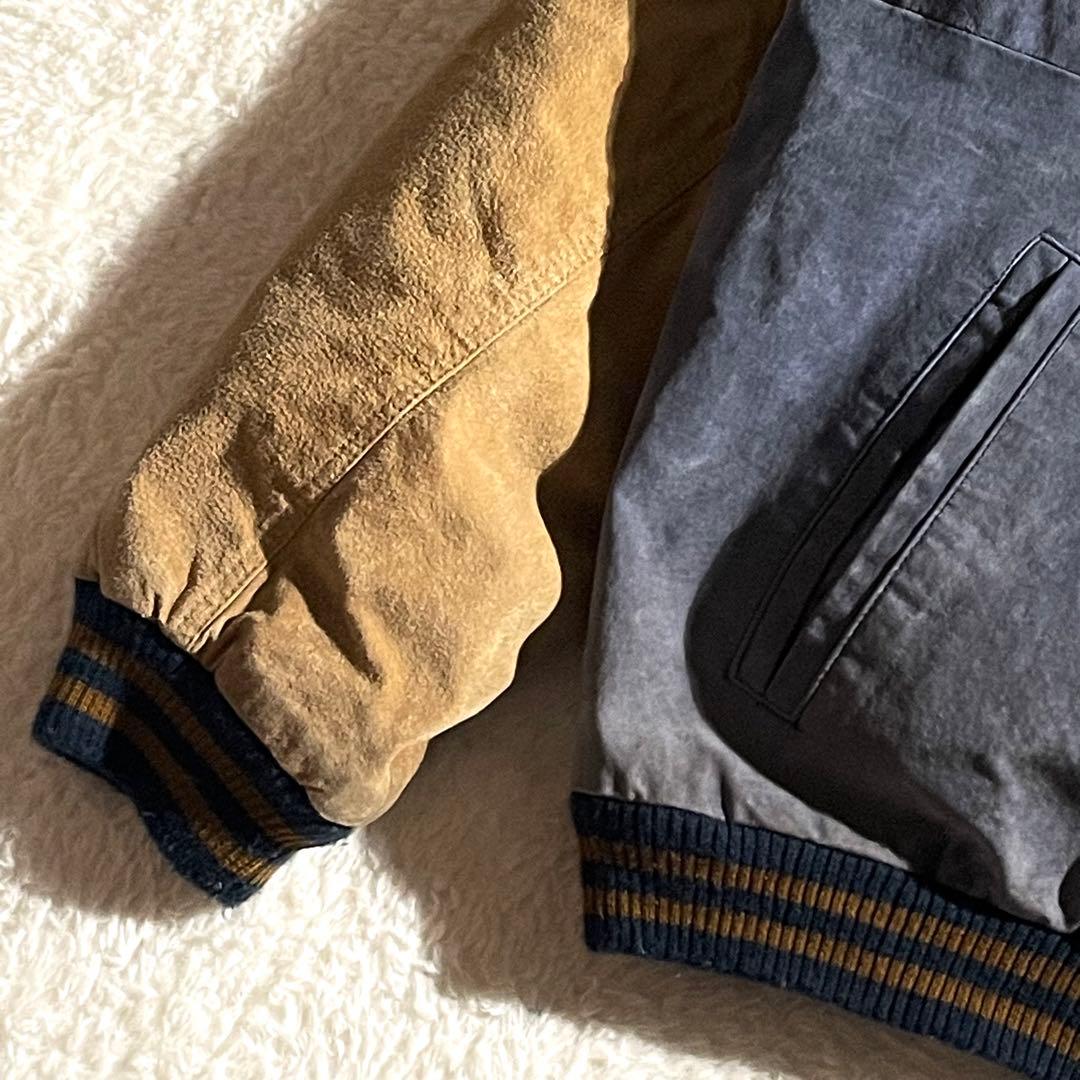 専用G-Ⅲ　NFL　ロサンゼルス・ラムズ　オールレザースタジャン　スウェードXL