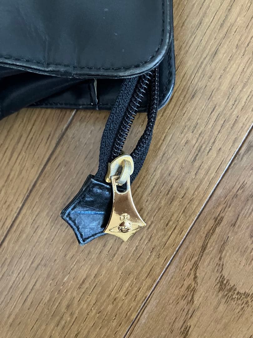 HMF　ヴィヴィアンウエストウッド　レザー ビジネスバッグ　ブラック