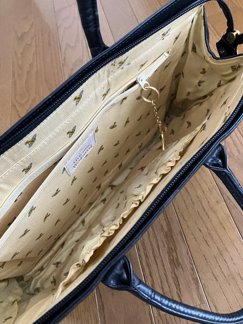 HMF　ヴィヴィアンウエストウッド　レザー ビジネスバッグ　ブラック