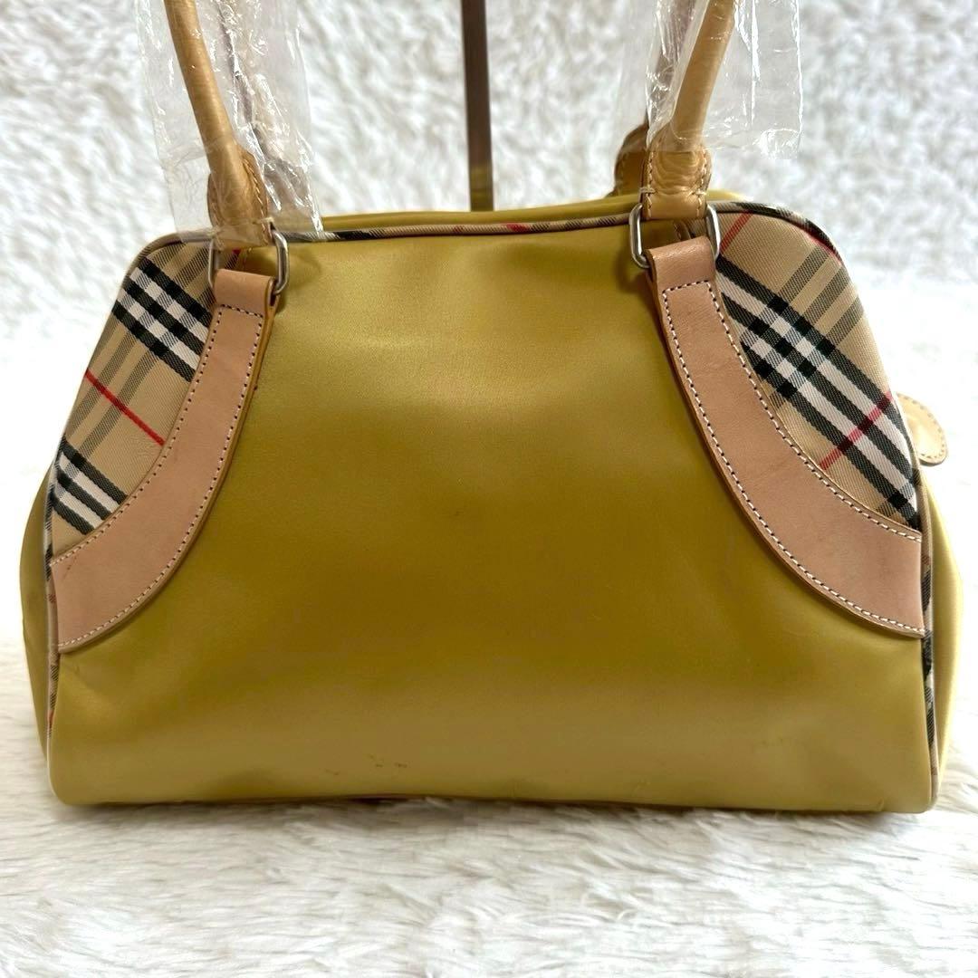 訳あり新品✨バーバリーズ ショルダーバッグ イエロー ノバチェック タグ付き