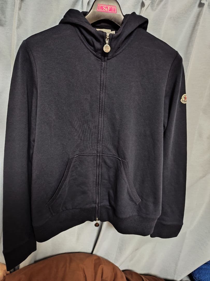 MONCLER ネイビー ジップアップパーカー サイズIX