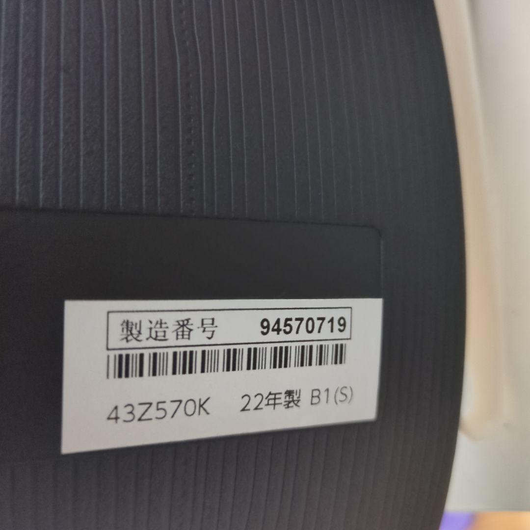 TOSHIBA REGZA 液晶テレビ 2022年製 43Z570K 43V型