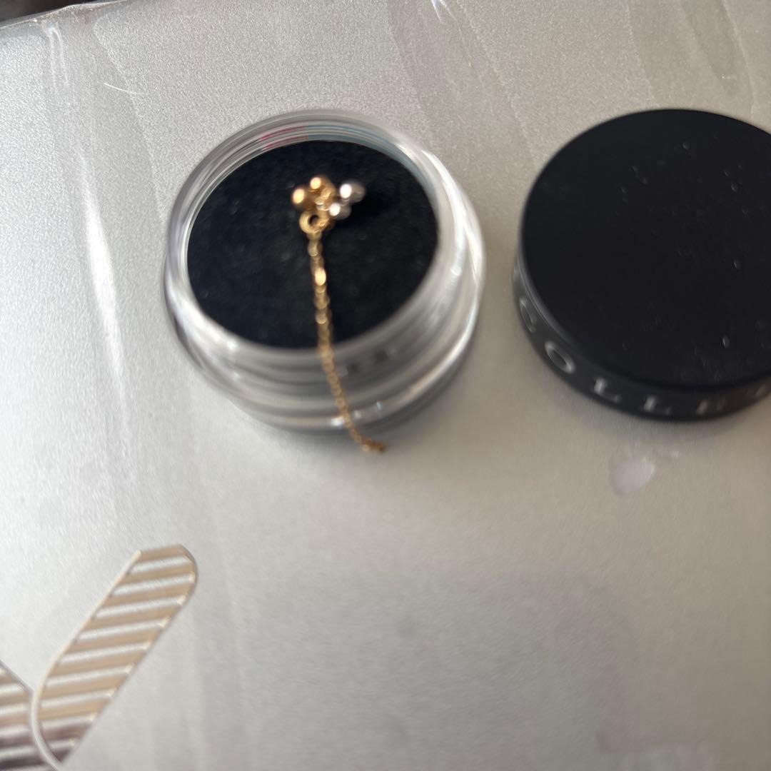 ピコレット　PICOLLET ピコレット　ピアス　チャーム　チェーン　丸玉k18